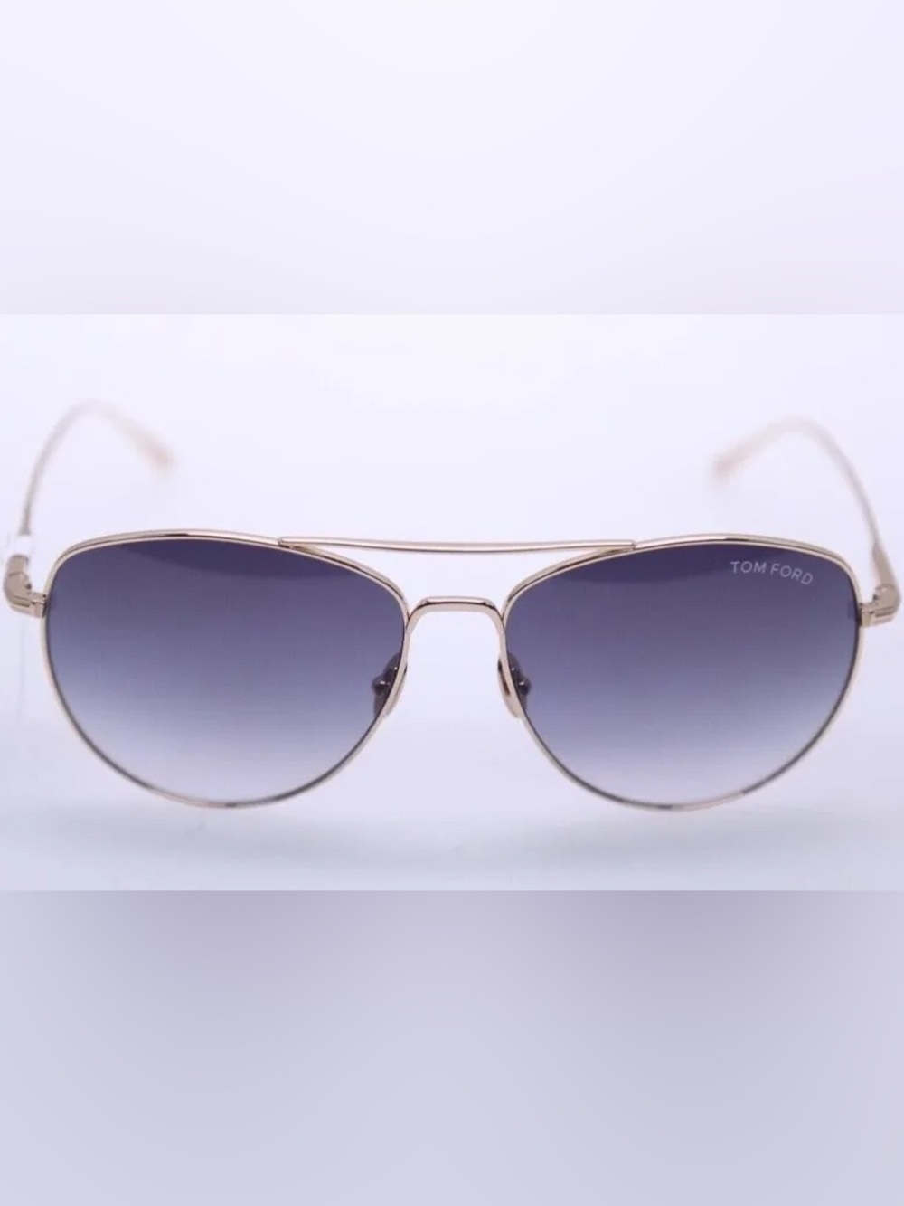 Tom Ford Milla TF784 28B Titanium Rose Gold Aviator Sunglasses 59mm